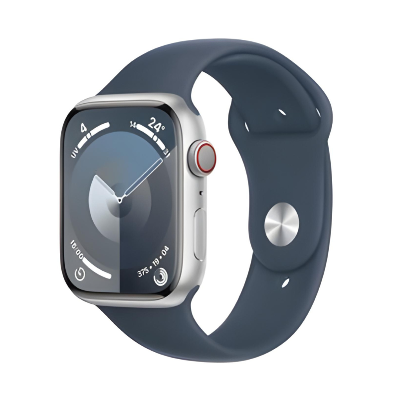 Smartwatch Apple Watch Series 9 GPS 45mm – Silver Aluminum, Sport Band, Grade AB · Refurbished