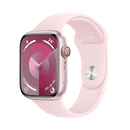 Montre Connectée Apple Watch Series 9 GPS 41mm Rose Aluminium avec Bracelet - Grade AB avec Boîte et Chargeur