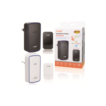 Sonnette Sans Fil avec Prise LinQ W0257 - Blanc - Smartphones Ref G594