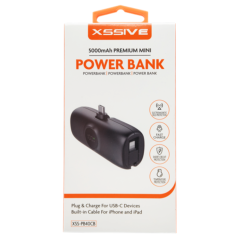 Power Bank 5000mAh pour USB-C avec Câble pour iPhone et iPad 20W XSSIV