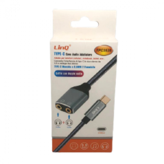 Adaptateur Audio USB-C Mâle / 2 Jack 3.5mm Femelle (Casque) 