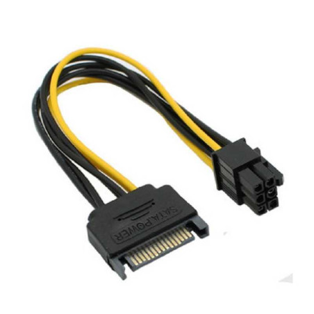 Adaptateur d'alimentation 6 Pin / 15 Pin SATA Ref A1158 | Sm