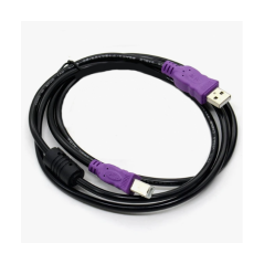 Câble Imprimante USB 2.0 A mâle / B mâle - 3m - Noir - Audio