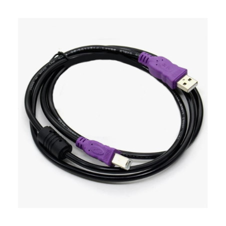 Câble Imprimante USB 2.0 A mâle / B mâle - 3m - Noir - Audio