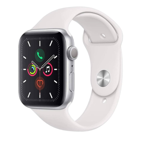 Montre Connectée Apple Watch Series 5 Cellulaire 44mm Argent Acier inoxydable avec Bracelet - Grade A (TVA Sur Marge)*
