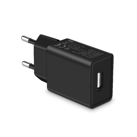 Adaptateur Secteur USB 5V - 1A - 5W - NOIR - Vrac - Alimenta