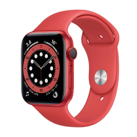 Montre Connectée Apple Watch Series 6 Cellulaire 44mm Rouge Aluminium avec Bracelet - Grade B (TVA Sur Marge)*