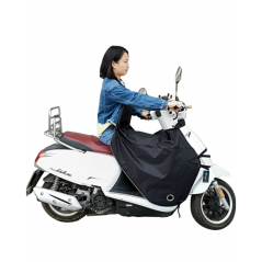 Black Waterproof Motorcycle Apron | Smarty Paris