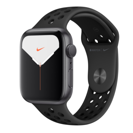 Montre Connectée Apple Watch NIKE Series 5 GPS 44mm Aluminium Noir avec Bracelet - Grade AB (TVA Sur Marge)*