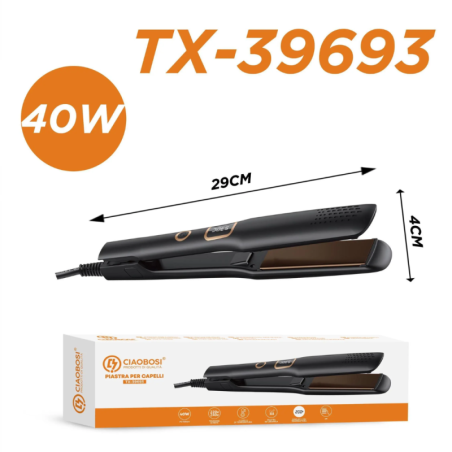 Fer à Lisser & Boucler 2 en 1 40W CIAOBOSI TX-39693 - Noir