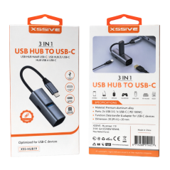 Adaptateur 3-en-1 USB-C vers USB/4K HDMI/USB-C XSSIVE XSS-HU