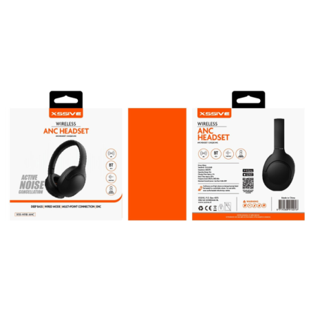 Casque Bluetooth Réduction de Bruit XSSIVE XSS-H11B - Noir -