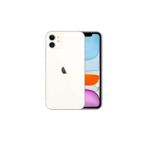 iPhone 11 64 Go Blanc (Ecran et Vitre Arrière Cassé)- (TVA Sur Marge)*