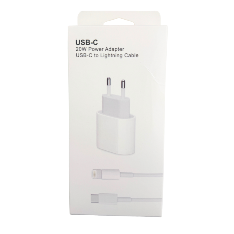 Kit Chargeur Câble USB-C / Lightning 20W