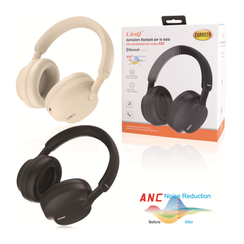 Casque Bluetooth LinQ EAR9579 - Noir