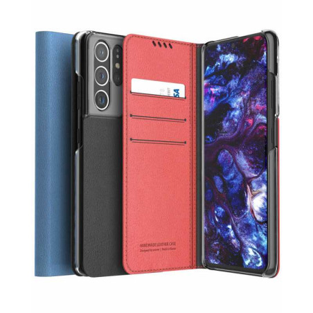 Étui Rabat Portefeuille En Cuir ARAREE Mustang Diary Samsung