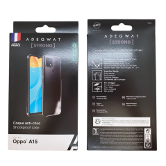 Coque Antichoc Transparent ADEQWAT pour Oppo A15 - Protectio