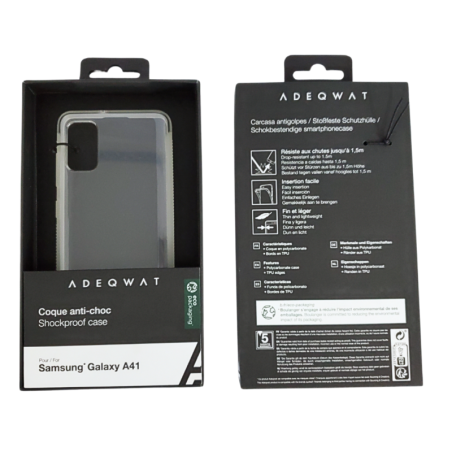 Coque Antichoc Transparent ADEQWAT pour Samsung Galaxy A41 -