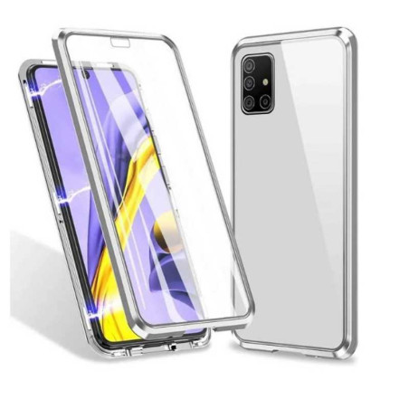Coque Bumper Métallique avec Verre Trempé - Samsung - Protec