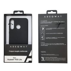 Coque Souple ADEQWAT pour Huawei P30 Lite/XL Noir - Protecti