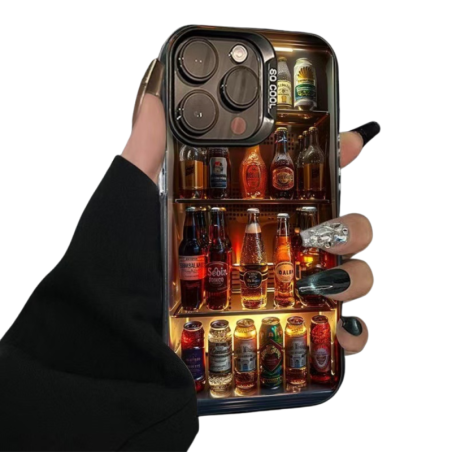 Coque de Protection en PC pour iPhone - Bière dans le réfrig