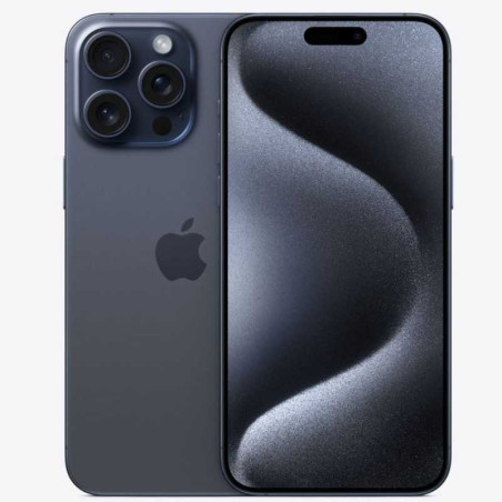 iPhone 15 Pro Max 256 Go Titane Bleu - Grade A (Ecran Reconditionné)