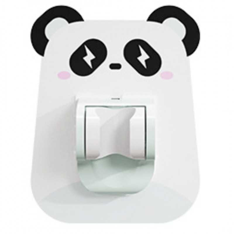 Support Pommeau de Douche Autoadhesif Dessins Animés - Blanc