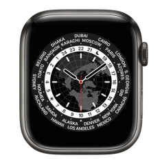 Apple Watch Series 7 Cellulaire 45mm Acier Inoxydable Argent (Sans Bra