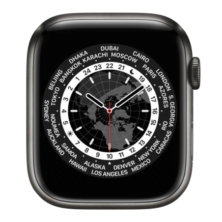 Apple Watch Series 7 Cellulaire 45mm Acier Inoxydable Argent (Sans Bra
