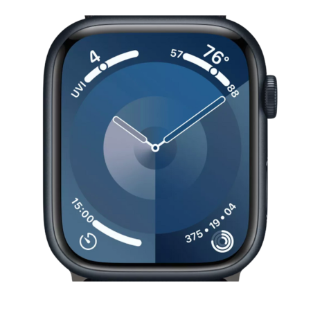 Apple Watch Series 9 GPS 45mm Minuit Aluminium (Sans Bracelet et Acces