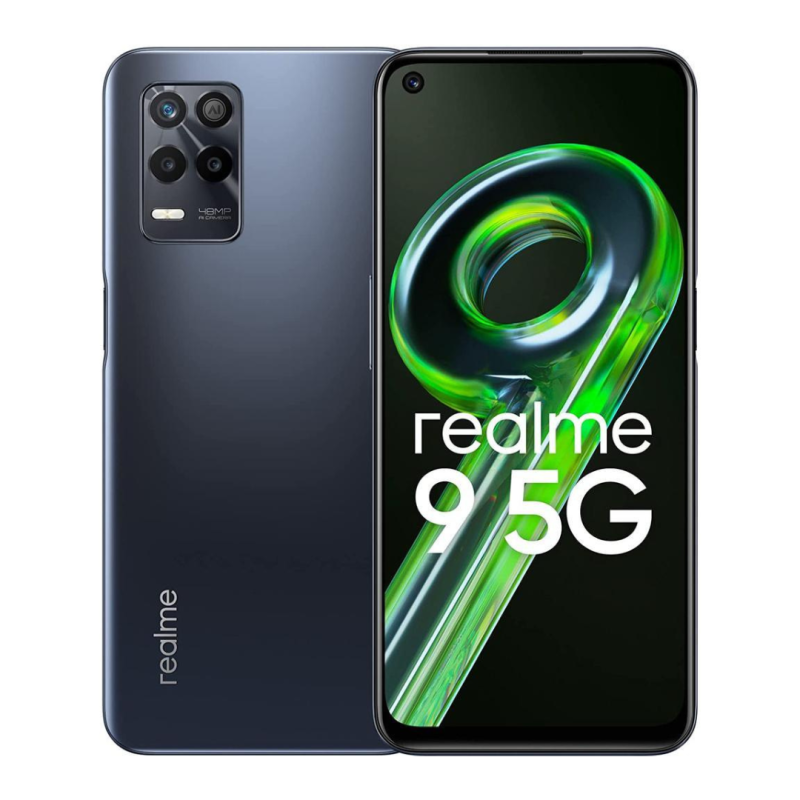Realme 9 5G 4+128 Go Noir - Grade AB avec Accessoires