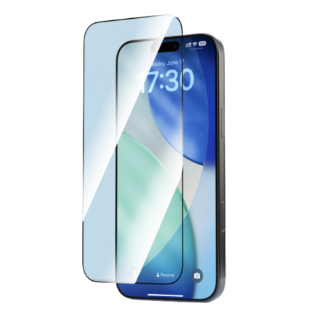 Verre Trempé Devia Plein Écran HD Van série pour iPhone 16 Pro Max (avec outil d'assistance) - Transparent