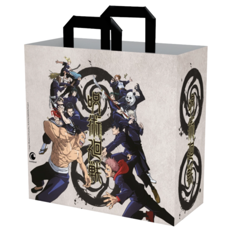 Sac Cabas Shopping Cousus Jujutsu Kaisen - Beige - Informatiques Ref G