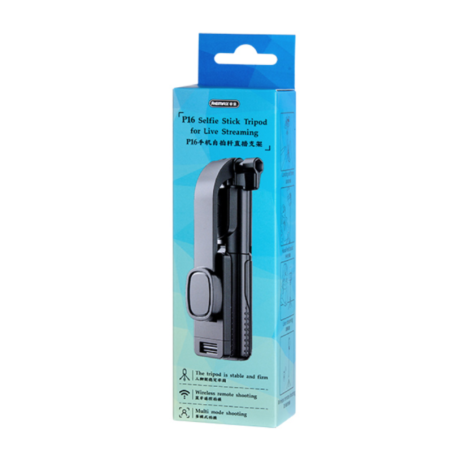 Support Trépied Téléphone Remax P16 - 0.8M - Noir - Supports Ref G2749