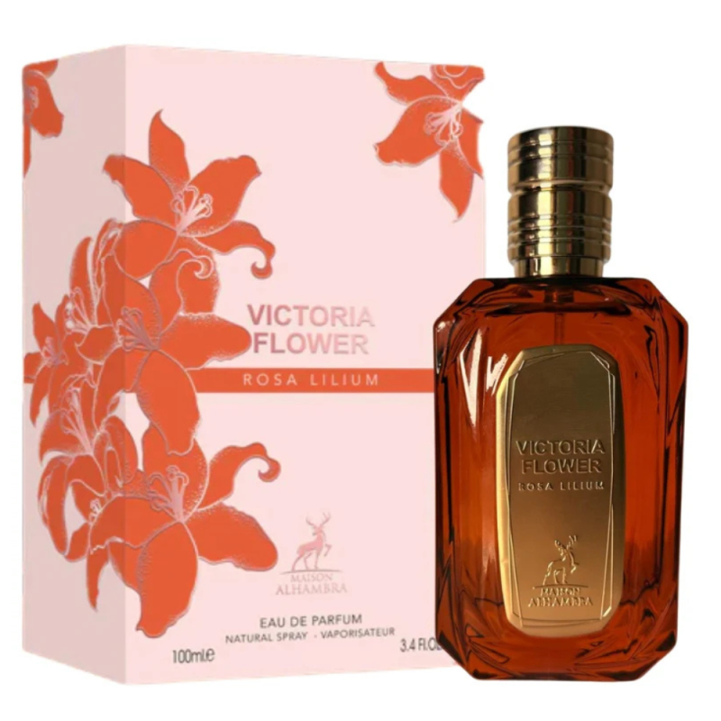 Eau de Parfum Maison Alhambra Victoria Flower Rosa Lilium - pour femme - 100ml Eau de Parfum Maison Alhambra Victoria Flower Rosa Lilium - pour femme - 100ml