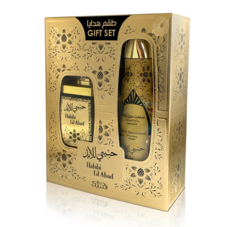 Gift Set Maison Alhambra Habibi Lil Abad – 100ml spray + 200ml deodorant