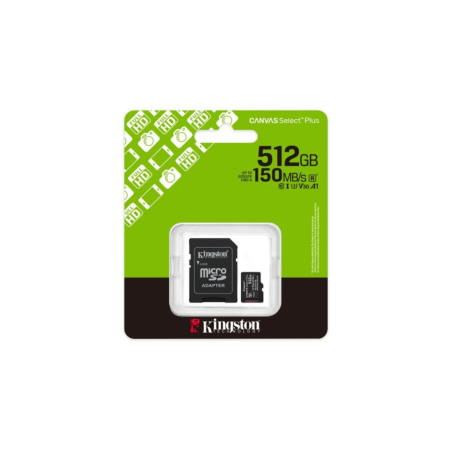 Carte mémoire microSD 512 Go Kingston Canvas Select Plus - SDCS3/512GB — Kingston · Smarty Paris 18e