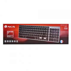 Clavier Bluetooth Rechargeable Français AZERTY - NGS - Noir et Gris -
