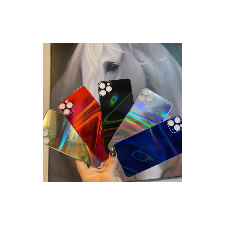 Film de Protection Arrière en Verre avec Motif Aurore pour iPhone - Su
