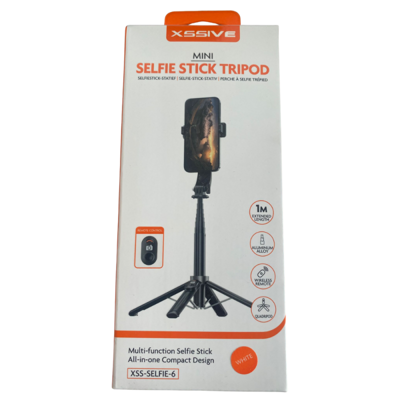 Perche à Selfie Mini Trépied XSSIVE XSS - SELFIE6 White — Accessoire · Smarty Paris 18e