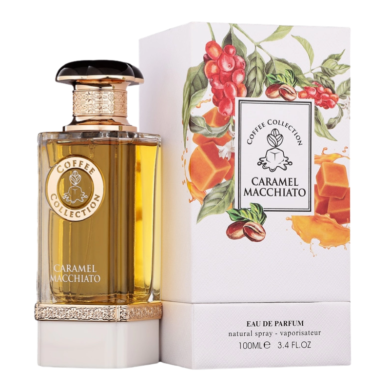 Eau de Parfum Fragrance World Caramel Macchiato - unisex - 100ml Eau de Parfum Fragrance World Caramel Macchiato - unisex - 100ml