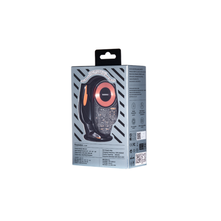 Support De Voiture 15W Ultra-fin à 3 Axes REMAX RM-C17i - Noir - Suppo