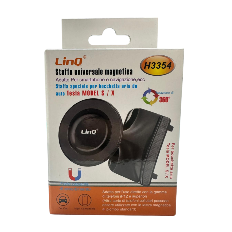 Support Magnétique pour Téléphone Tesla Model S / Tesla Model X - LinQ H3354 — LinQ · Smarty Paris 18e