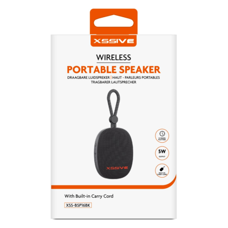 Enceinte Bluetooth Portable XSSIVE XSS-BSP16BK - Noir - Audi