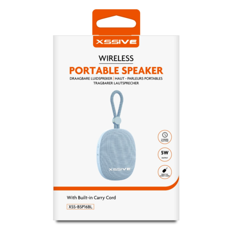 Enceinte Bluetooth Portable XSSIVE XSS-BSP16BL - Bleu - Audi