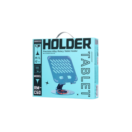 Support Pliable en Métal pour Tablette & PC - Rotation 360° - REMAX RM