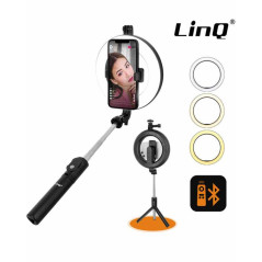 Support Selfie Smartphone Trépied avec Anneau Lumineux Bluetooth 70cm LinQ ZP9906 — LinQ · Smarty Paris 18e · Smarty Paris