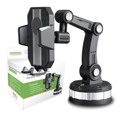 Support de Téléphone Voiture Magnétique à Ventouse 360 ° pou