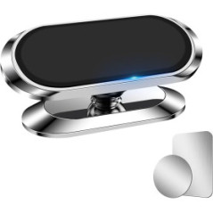 Support Téléphone Voiture Magnetique, Porte Telephone Voiture 360° Rotation - Argent — Accessoire · Smarty Paris 18e