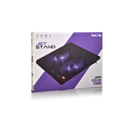 Support Ventilé d'Ordinateur Portable NGS Jet Stand 15.6" Avec éclaira
